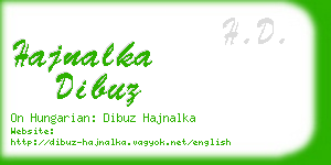 hajnalka dibuz business card